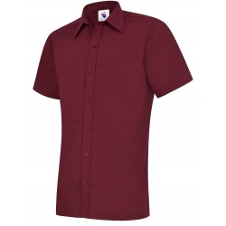 Uneek Clothing UC710 Mens Poplin Half Sleeve Shirt 120gsm